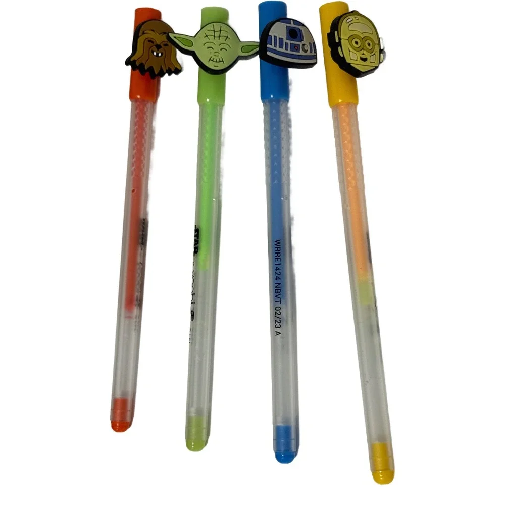 Star Wars x Yoobi Gel Pens Set Chewbacca‎ Yoda R2D2 C3PO
